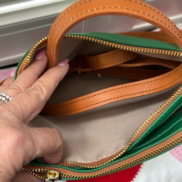 Valentina Handbags - Valentina green buttery leather shoulder bag